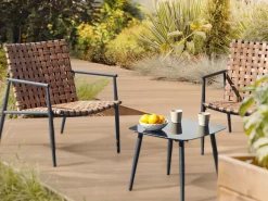 Set bistrot ZIRIA Rattan sintetico (PE) Marrone