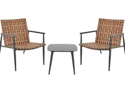 Set bistrot ZIRIA Rattan sintetico (PE) Marrone