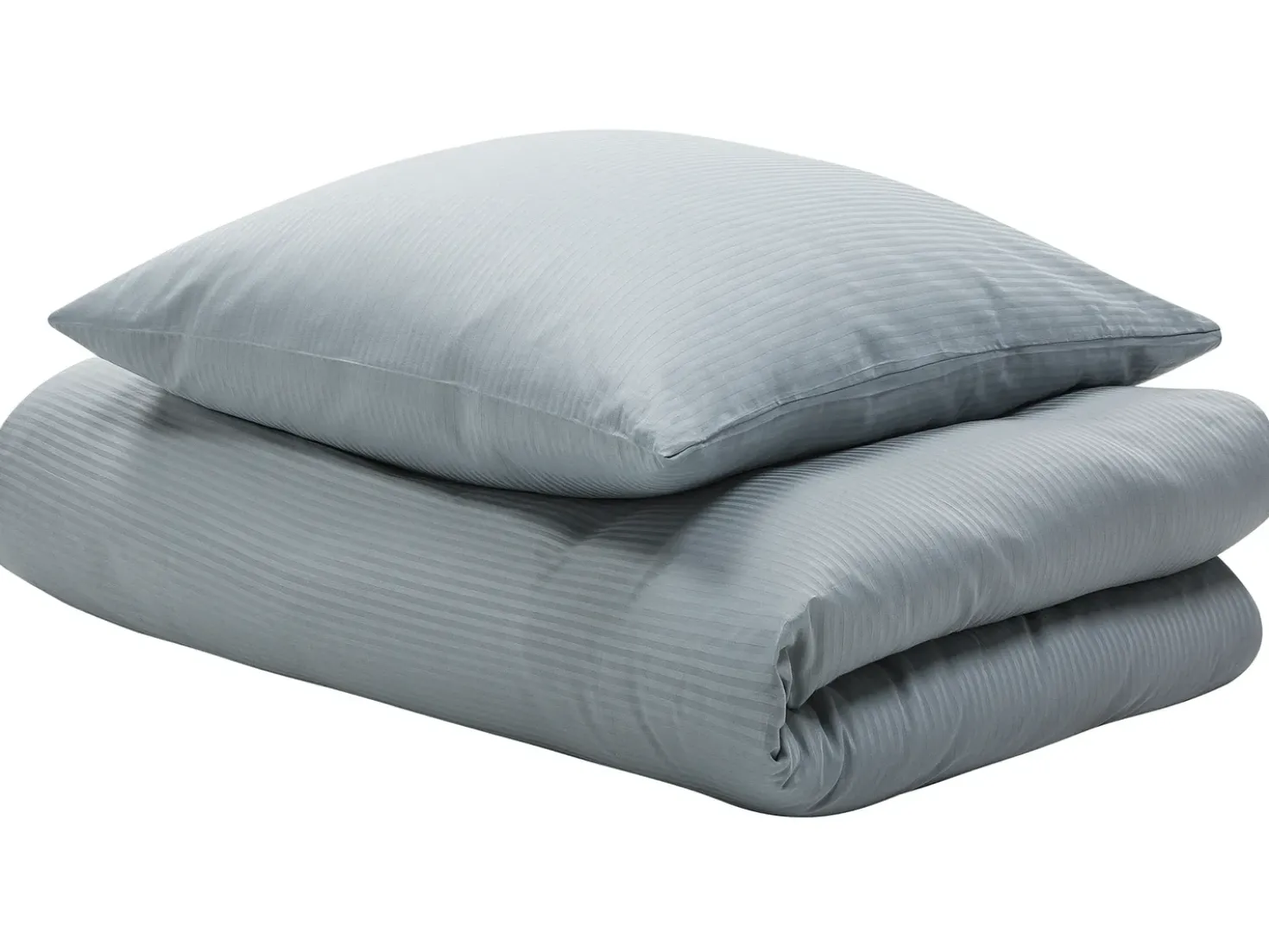 Set Copripiumino AVONDALE Raso di Cotone 220 x 240 cm Grigio