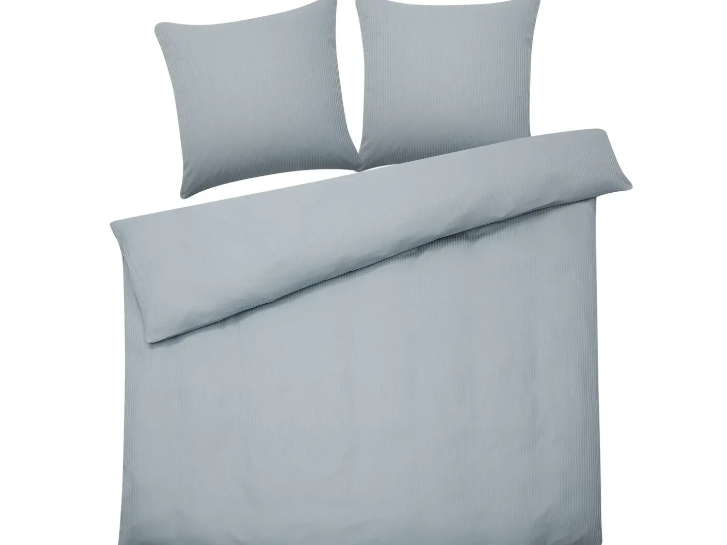 Set Copripiumino AVONDALE Raso di Cotone 220 x 240 cm Grigio