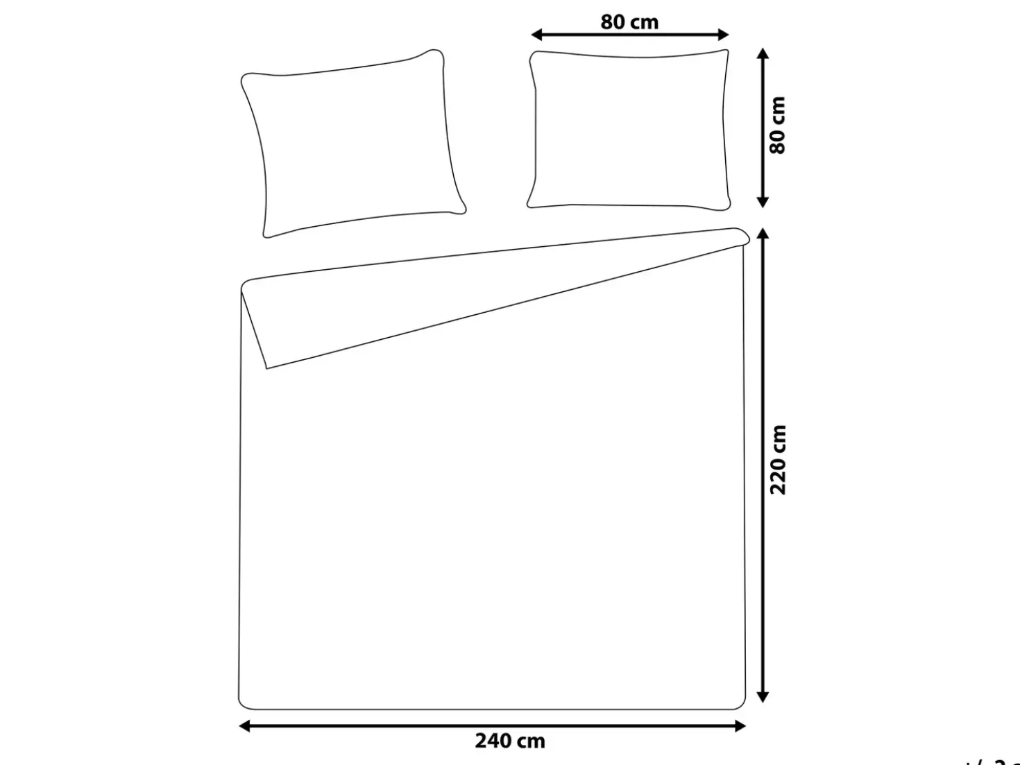 Set Copripiumino AVONDALE Raso di Cotone 220 x 240 cm Grigio