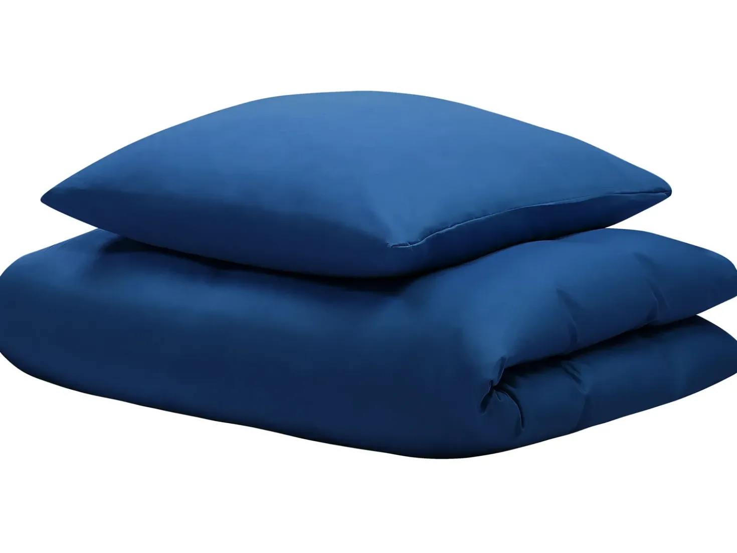 Set Copripiumino HARMONRIDGE Raso di Cotone 135 x 200 cm Blu scuro