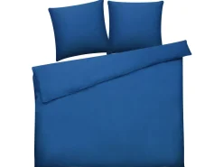 Set Copripiumino HARMONRIDGE Raso di Cotone 220 x 240 cm Blu scuro