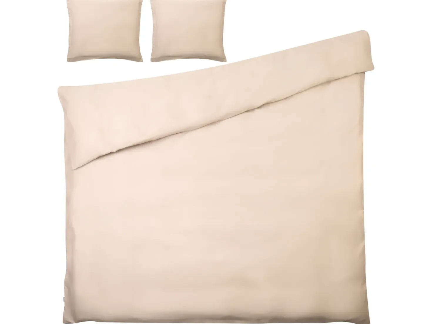 Set Copripiumino PARKROSE Raso di Cotone 220 x 240 cm Beige