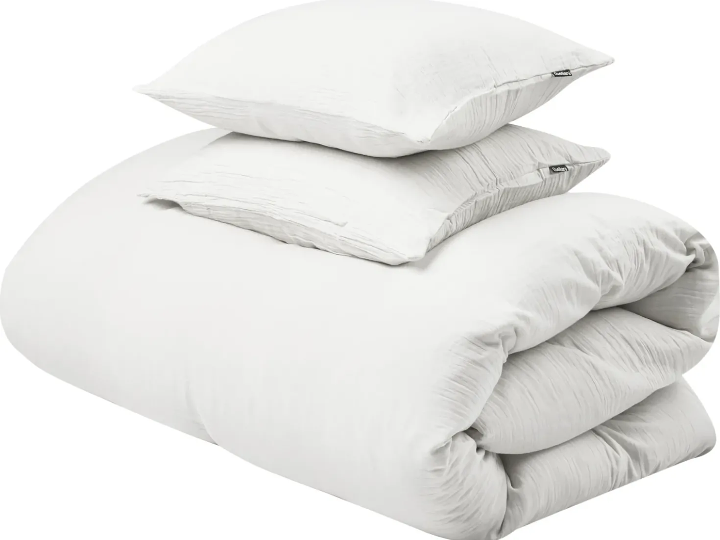 Set Copripiumino SUMNER Mussola di cotone 220 x 240 cm Bianco sporco