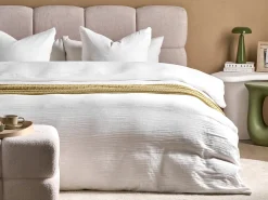 Set Copripiumino SUMNER Mussola di cotone 220 x 240 cm Bianco sporco