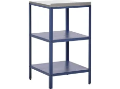 Set cucina da esterno 3 elementi con lavello VILAMA Metallo Blu
