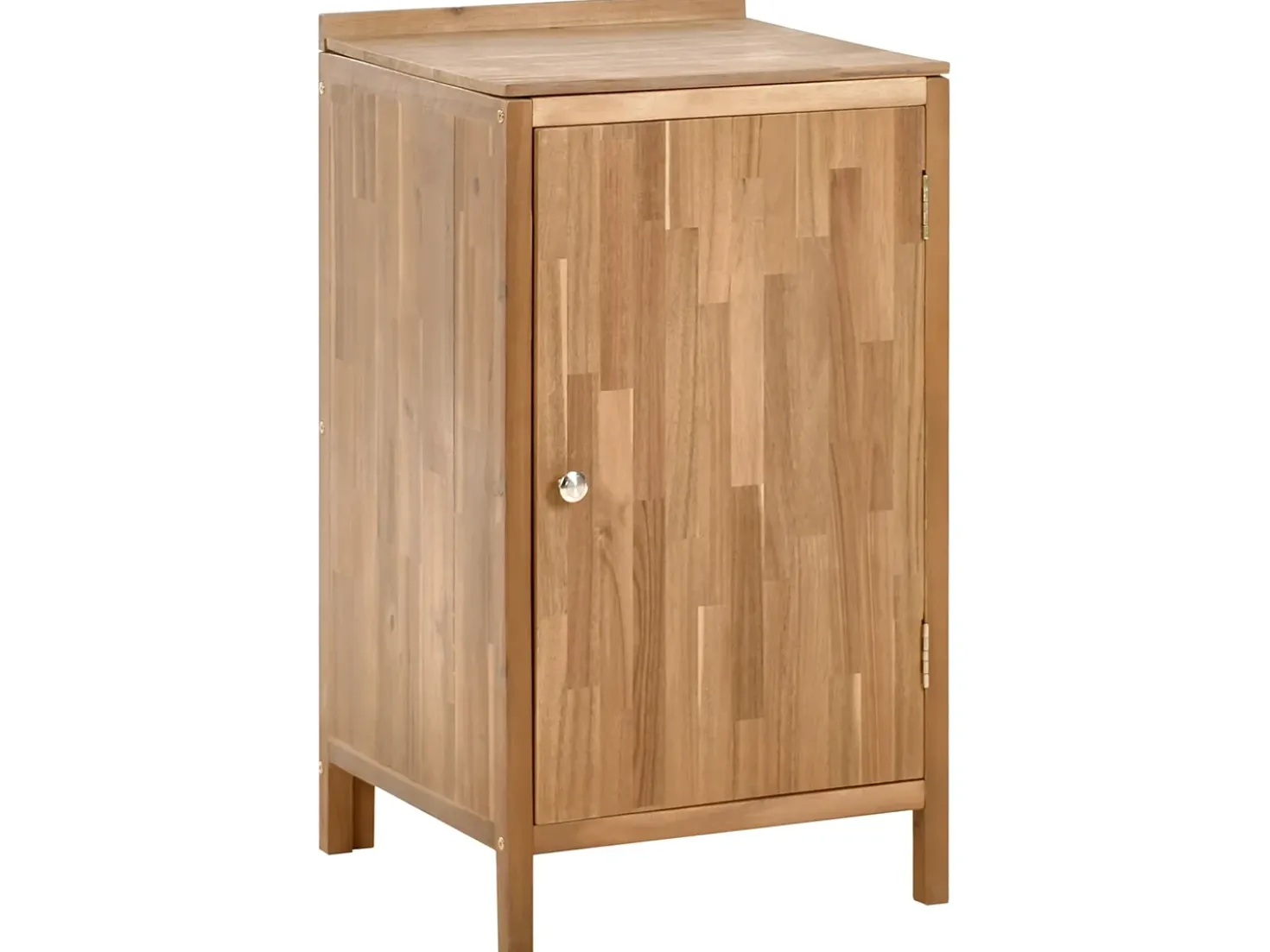 Set cucina da esterno 3 elementi con lavello VENOSA Legno d'acacia Marrone/Nero