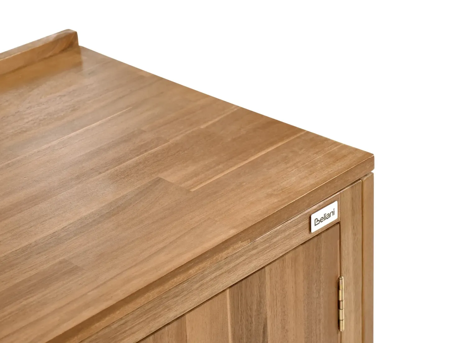 Set cucina da esterno 3 elementi con lavello VENOSA Legno d'acacia Marrone/Nero