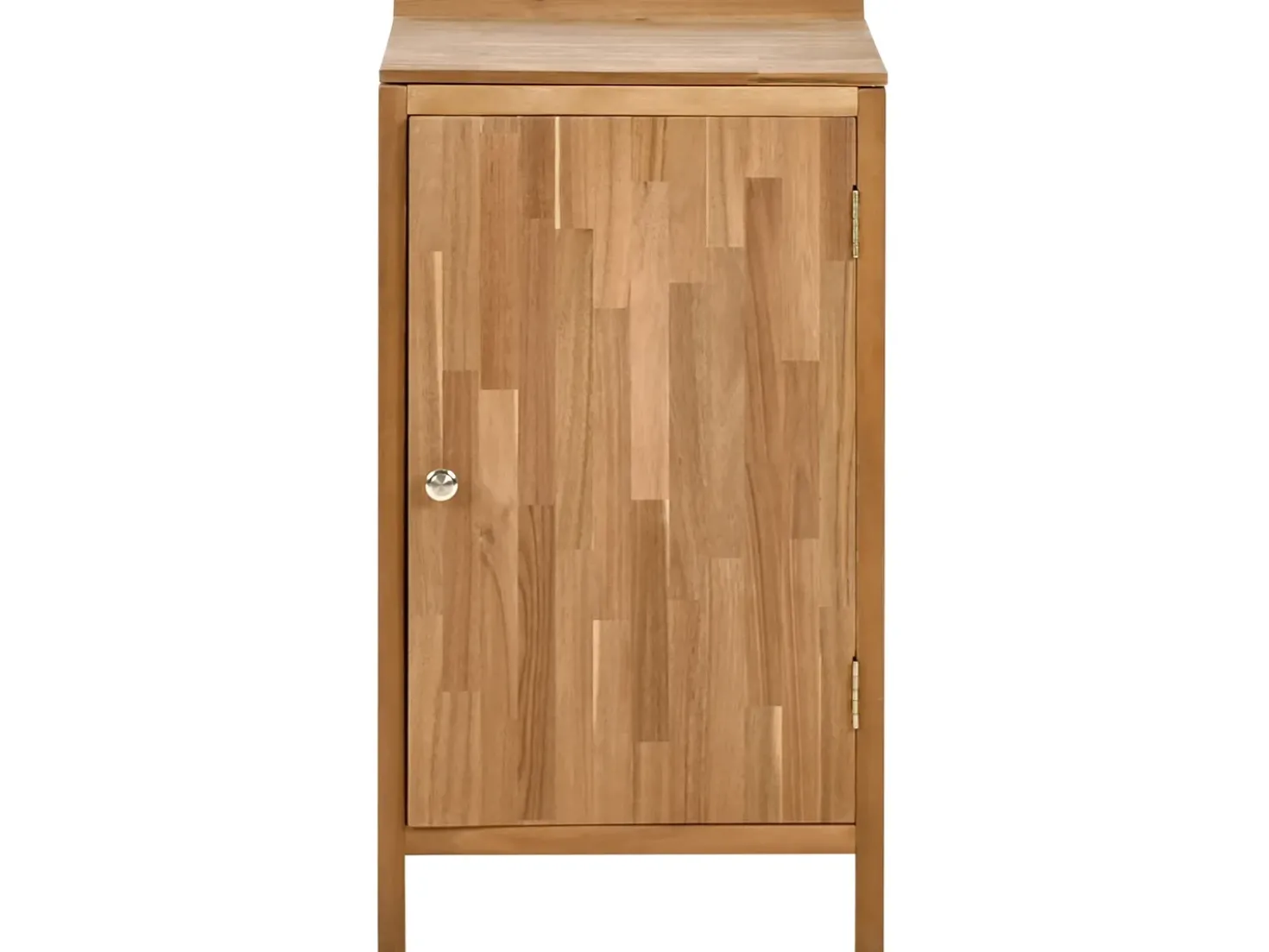 Set cucina da esterno 3 elementi con lavello VENOSA Legno d'acacia Marrone/Nero