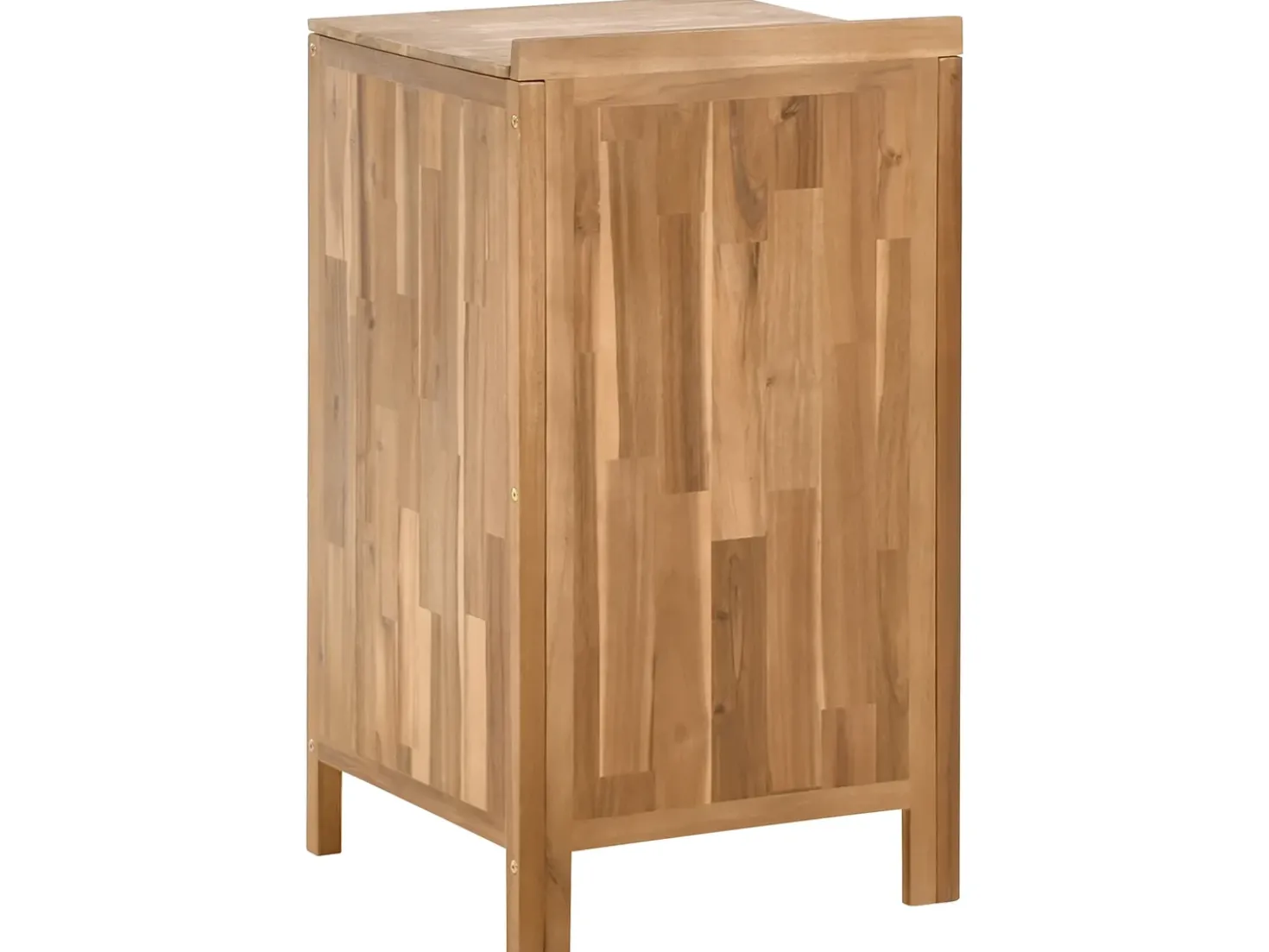 Set cucina da esterno 3 elementi con lavello VENOSA Legno d'acacia Marrone/Nero