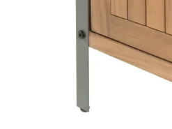 Set cucina da esterno 3 elementi con lavello IVREA Legno di acacia certificato Marrone/Argento