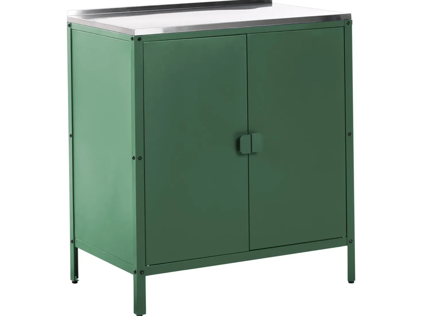 Set cucina da esterno 4 elementi con lavello VILAMA Metallo Verde