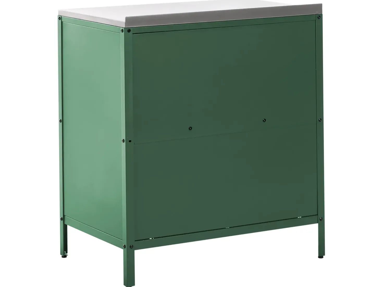 Set cucina da esterno 4 elementi con lavello VILAMA Metallo Verde