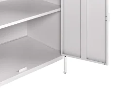 Set cucina da esterno 2 elementi con lavello VILAMA Metallo Bianco