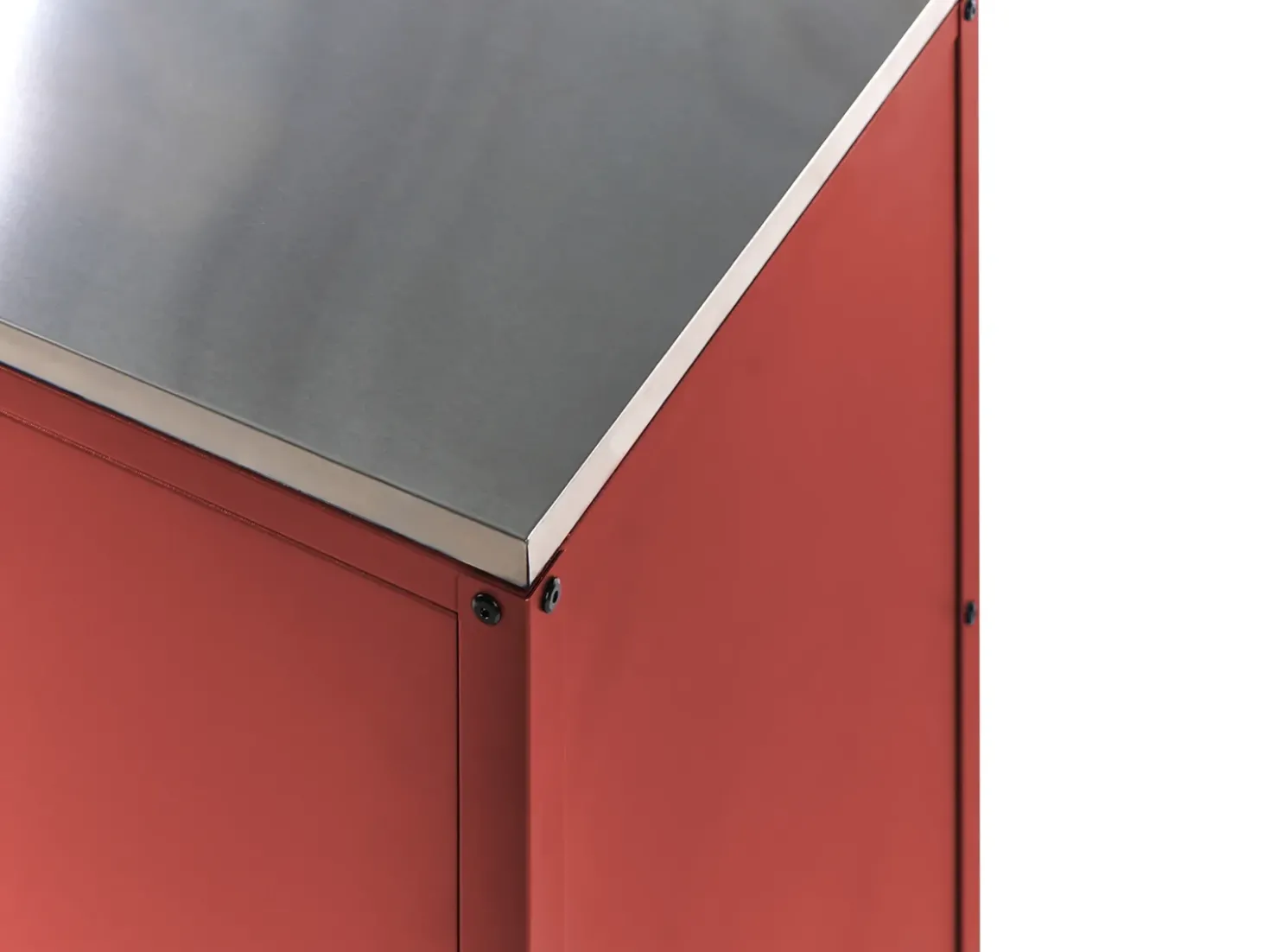 Set cucina da esterno 2 elementi con lavello VILAMA Metallo Rosso