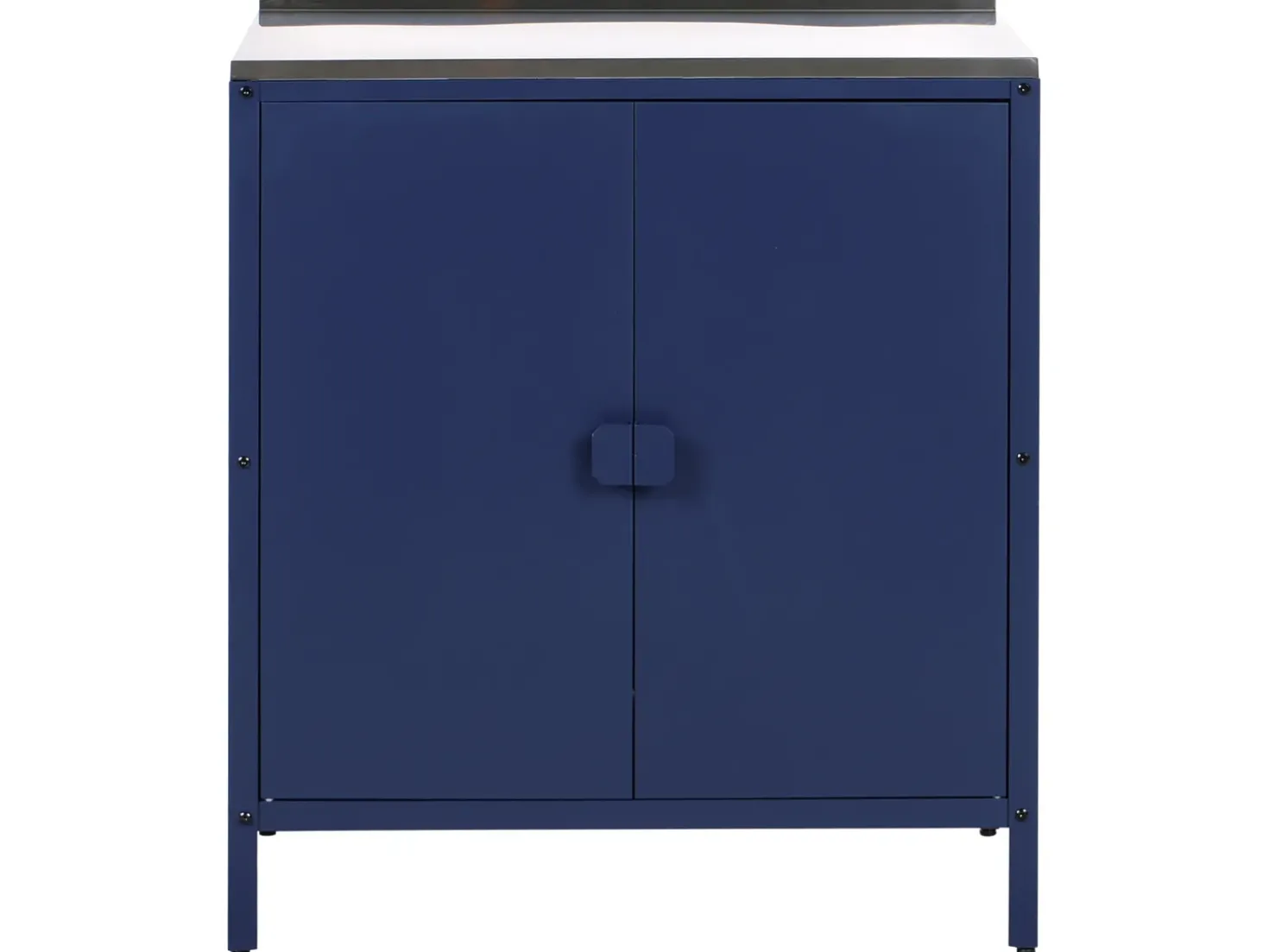 Set cucina da esterno 2 elementi con lavello VILAMA Metallo Blu