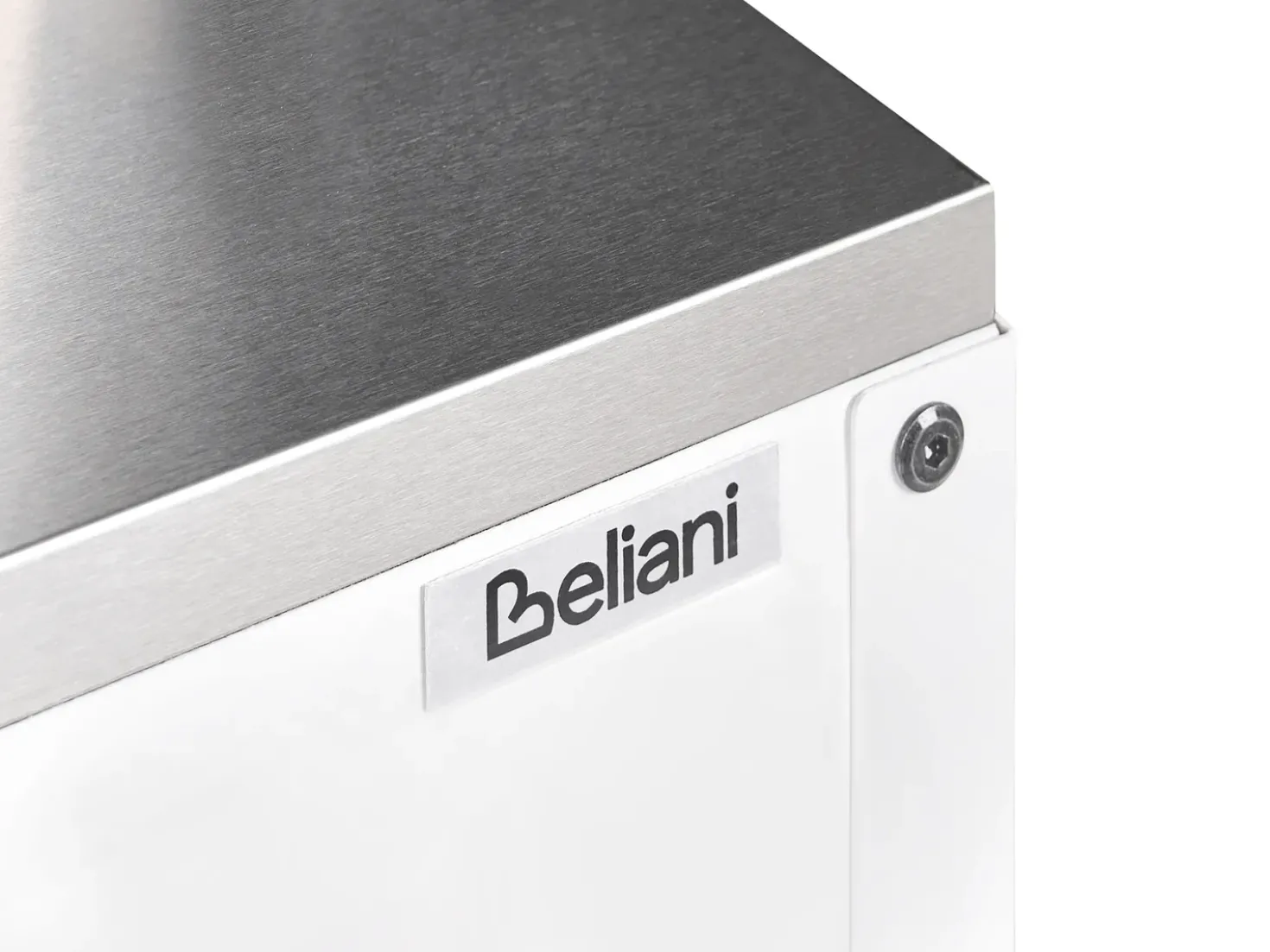 Set cucina da esterno 2 elementi con lavello MAENZA Metallo Bianco