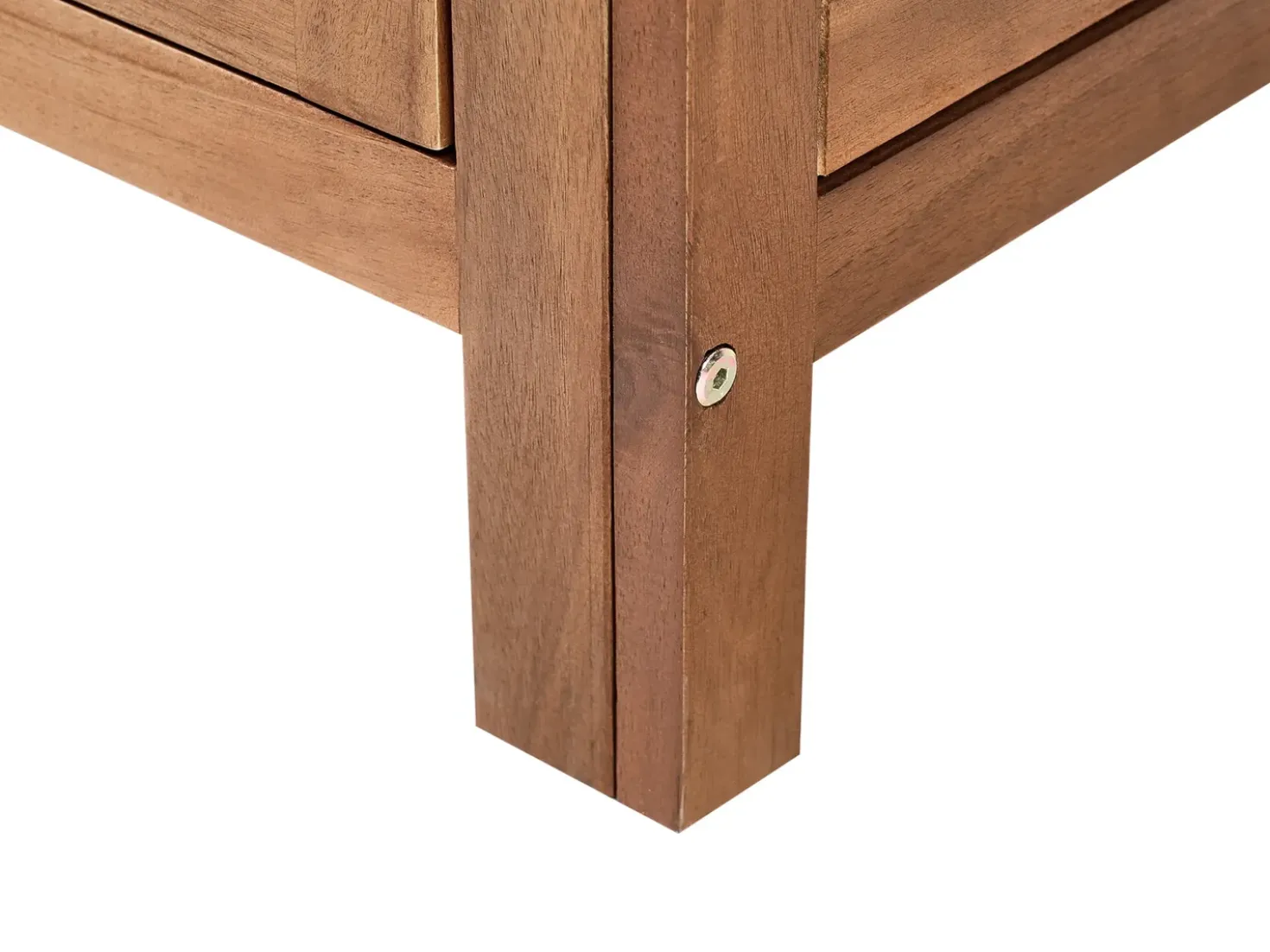 Set cucina da esterno 3 elementi con lavello BRUCOLI Legno d'acacia Marrone/Argento