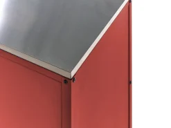 Set cucina da esterno 2 elementi con lavello VILAMA Metallo Rosso