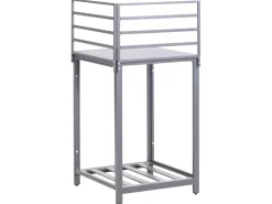 Set cucina da esterno 4 elementi con lavello MIRADOR Rattan sintetico (PE) Grigio
