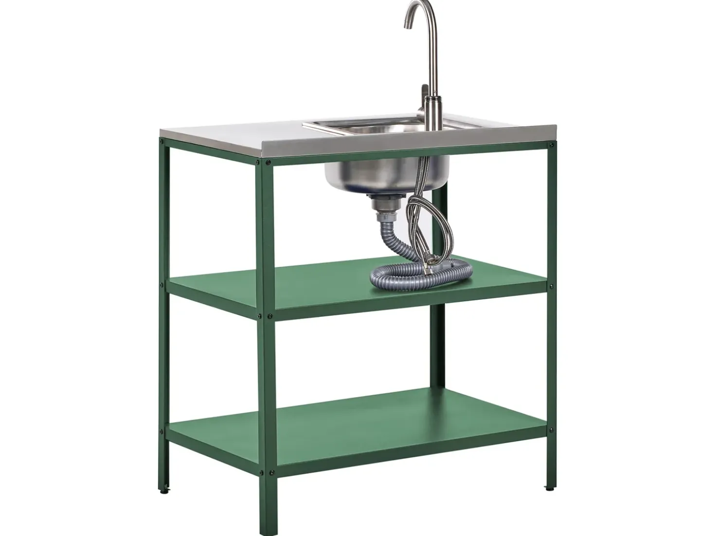 Set cucina da esterno 2 elementi con lavello VILAMA Verde