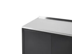 Set cucina da esterno 2 elementi con lavello VILAMA Metallo Nero