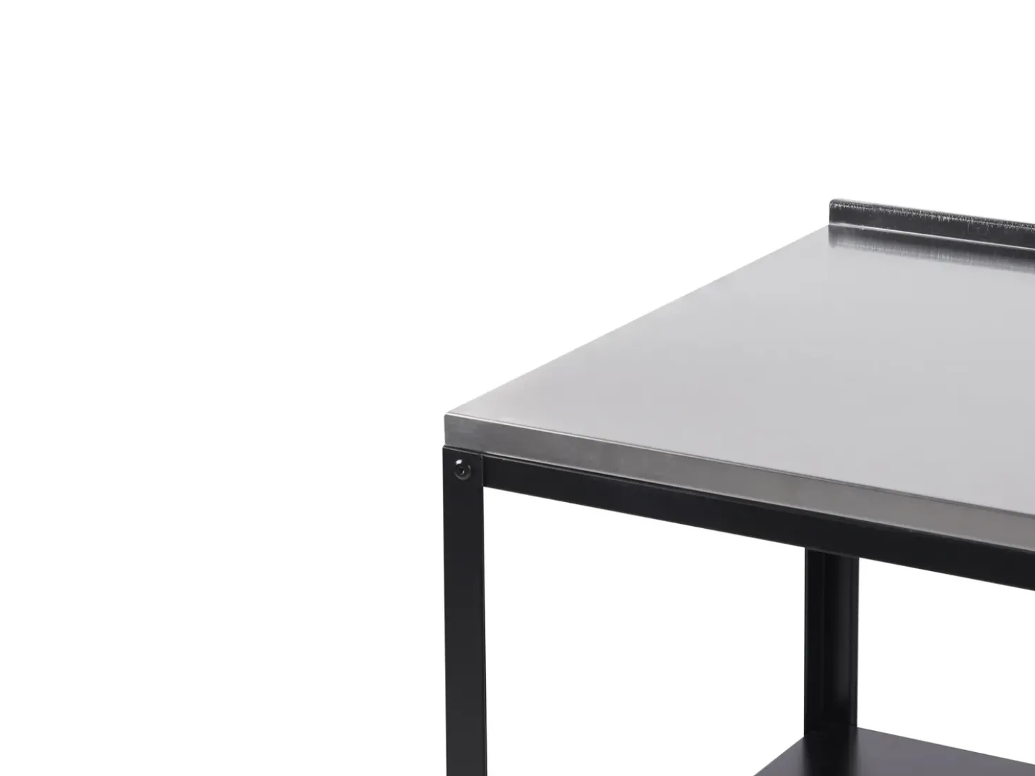 Set cucina da esterno 3 elementi con lavello VILAMA Metallo Nero