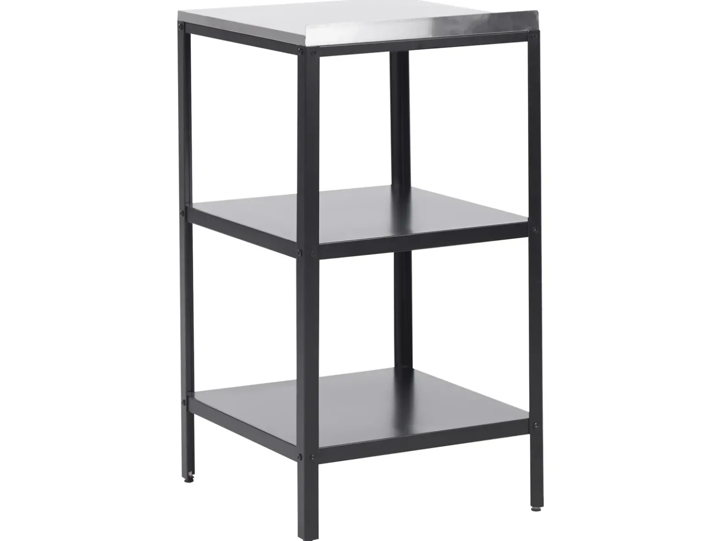 Set cucina da esterno 3 elementi con lavello VILAMA Metallo Nero