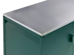 Set cucina da esterno 2 elementi con tavolo da bar MAENZA Metallo Verde