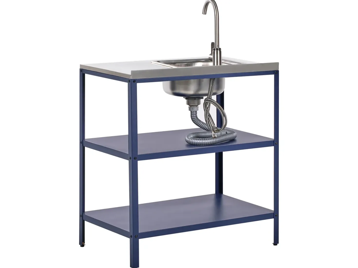 Set cucina da esterno 2 elementi con lavello VILAMA Blu