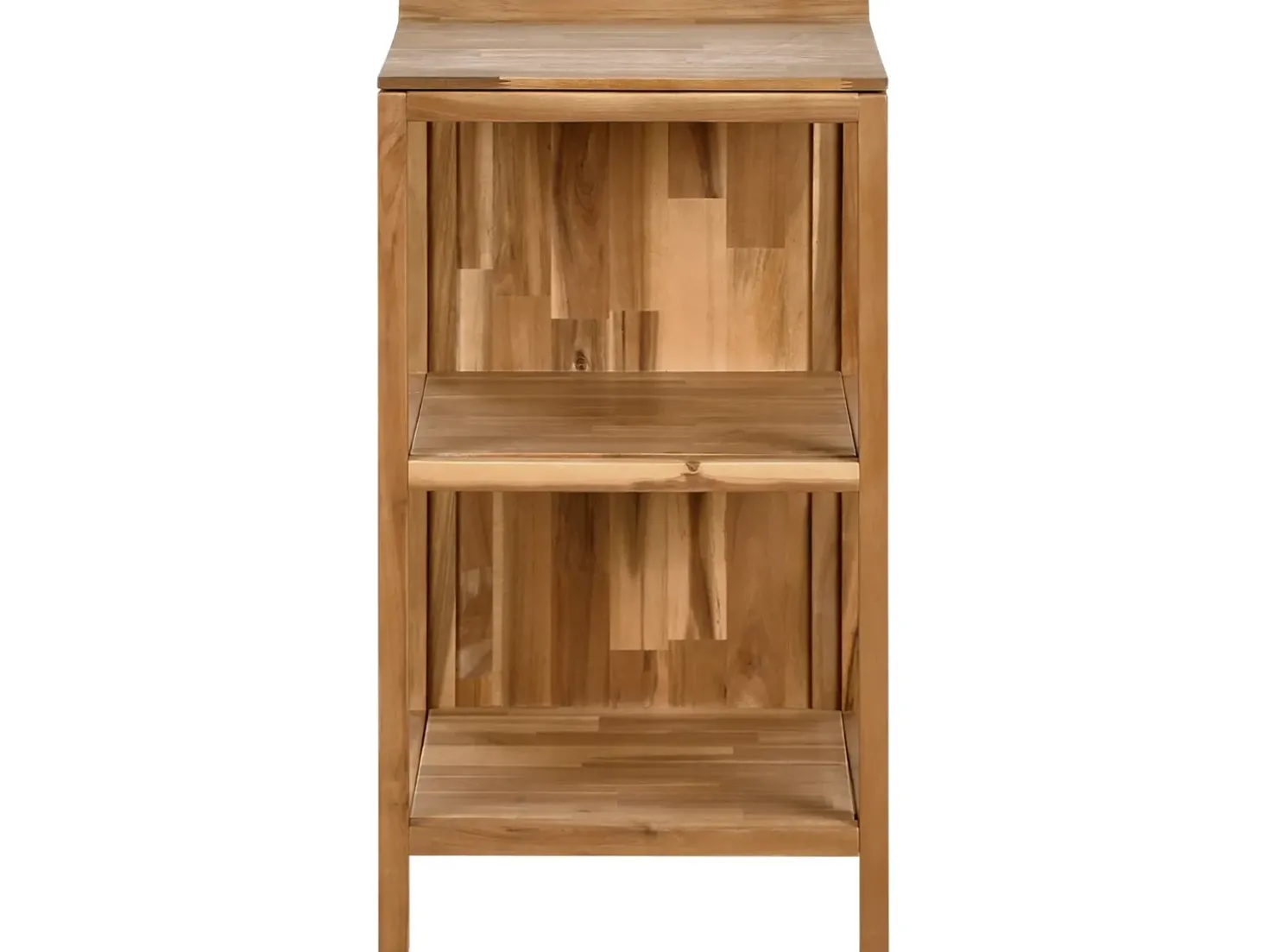 Set cucina da esterno 3 elementi con lavello VENOSA Legno d'acacia Marrone/Nero