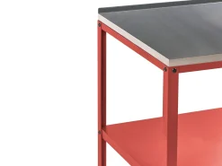 Set cucina da esterno 4 elementi con lavello VILAMA Metallo Rosso