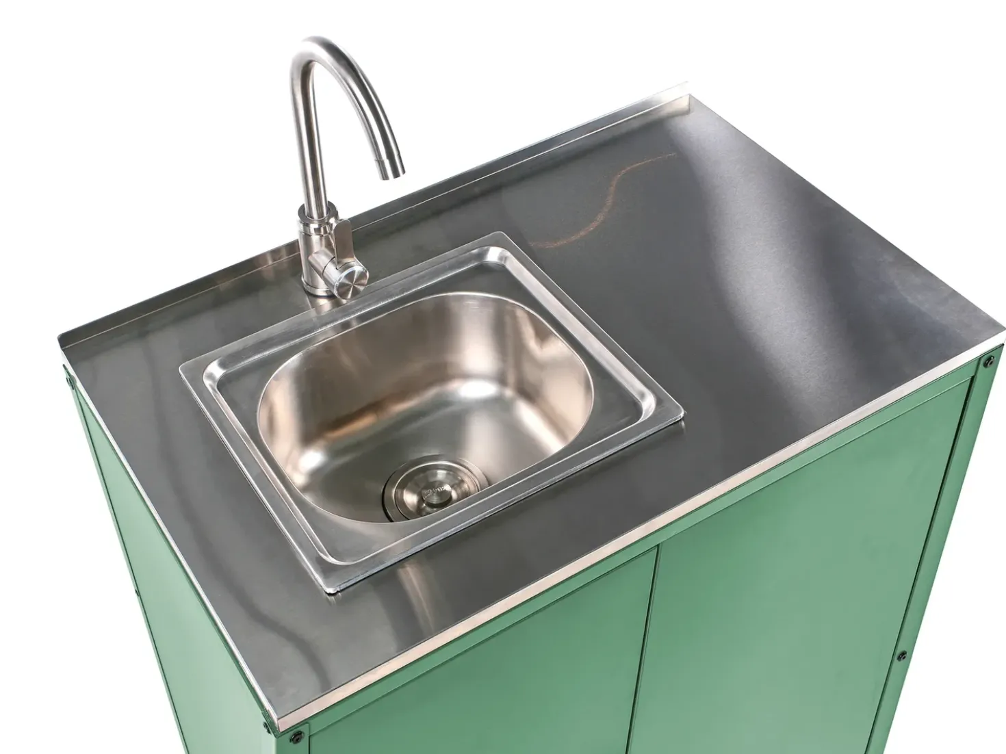 Set cucina da esterno 2 elementi con lavello VILAMA Metallo Verde