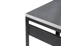Set cucina da esterno 3 elementi con lavello MAENZA Metallo Nero