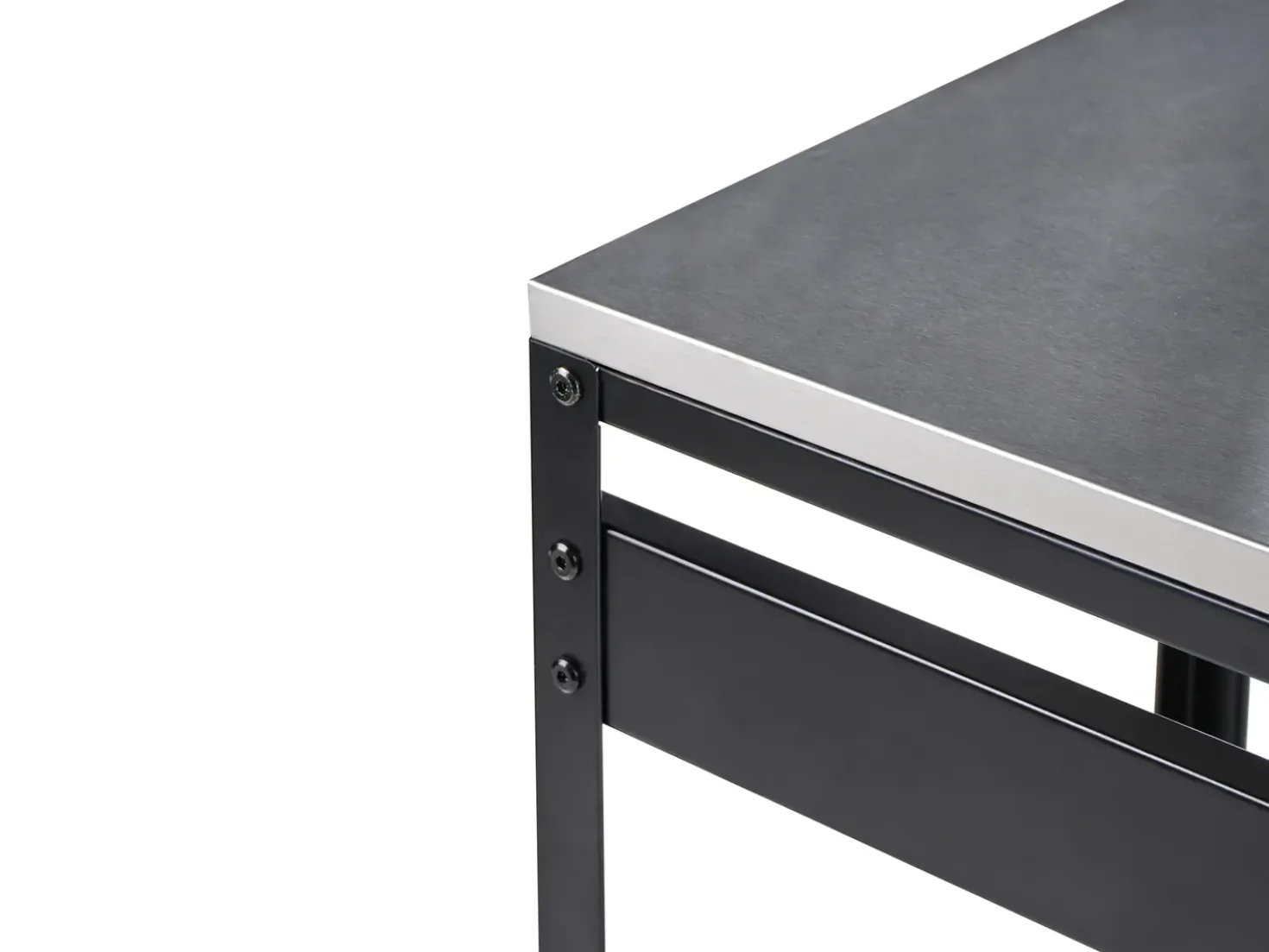 Set cucina da esterno 3 elementi con lavello MAENZA Metallo Nero