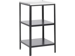 Set cucina da esterno 3 elementi con lavello VILAMA Metallo Nero