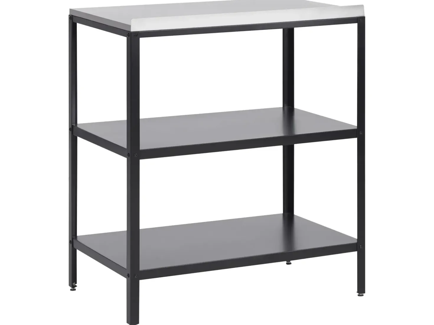 Set cucina da esterno 3 elementi con lavello VILAMA Metallo Nero