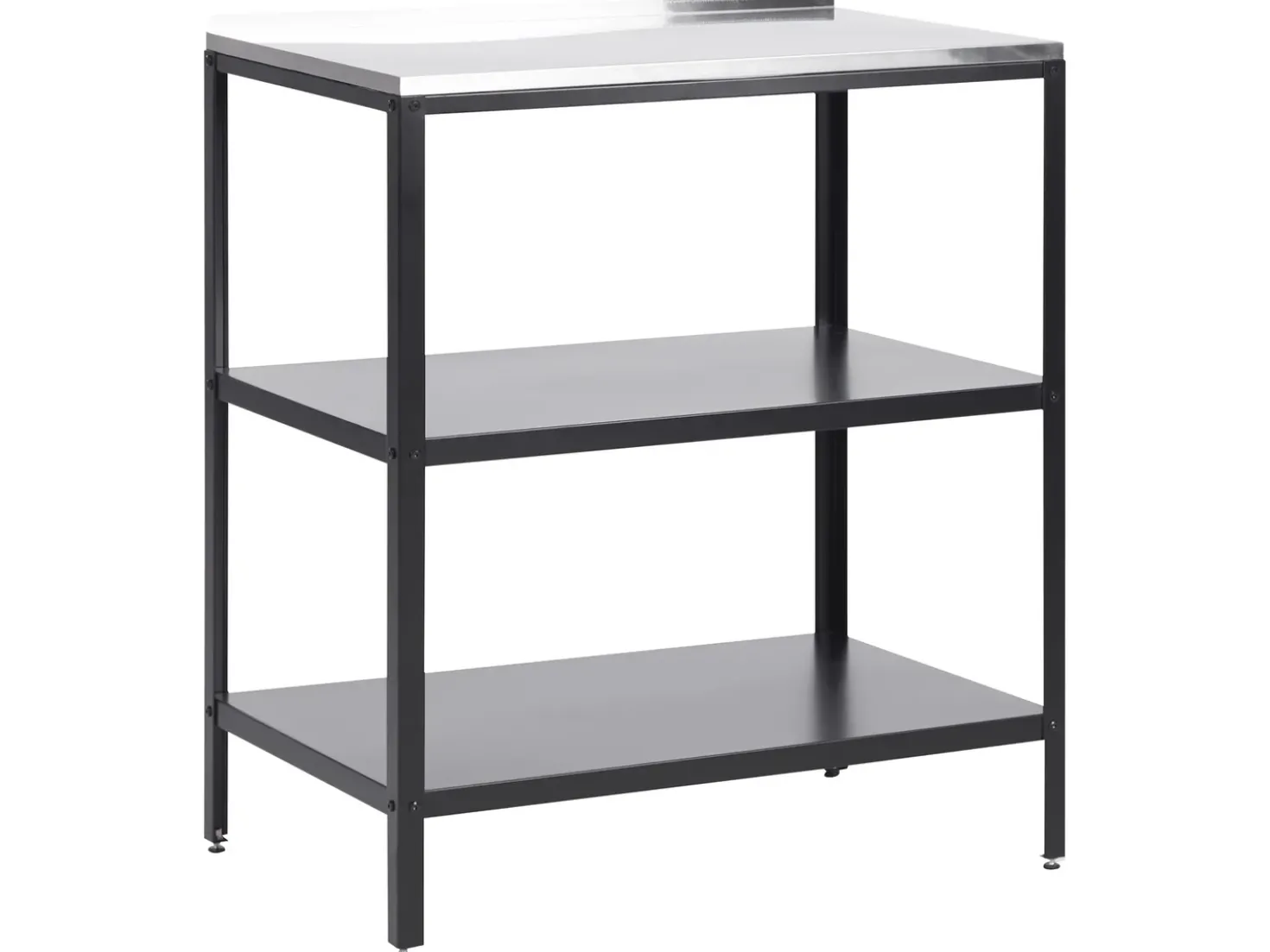 Set cucina da esterno 3 elementi con lavello VILAMA Metallo Nero