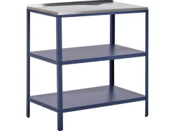 Set cucina da esterno 3 elementi con lavello VILAMA Metallo Blu