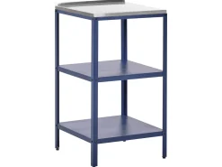 Set cucina da esterno 4 elementi con lavello VILAMA Metallo Blu