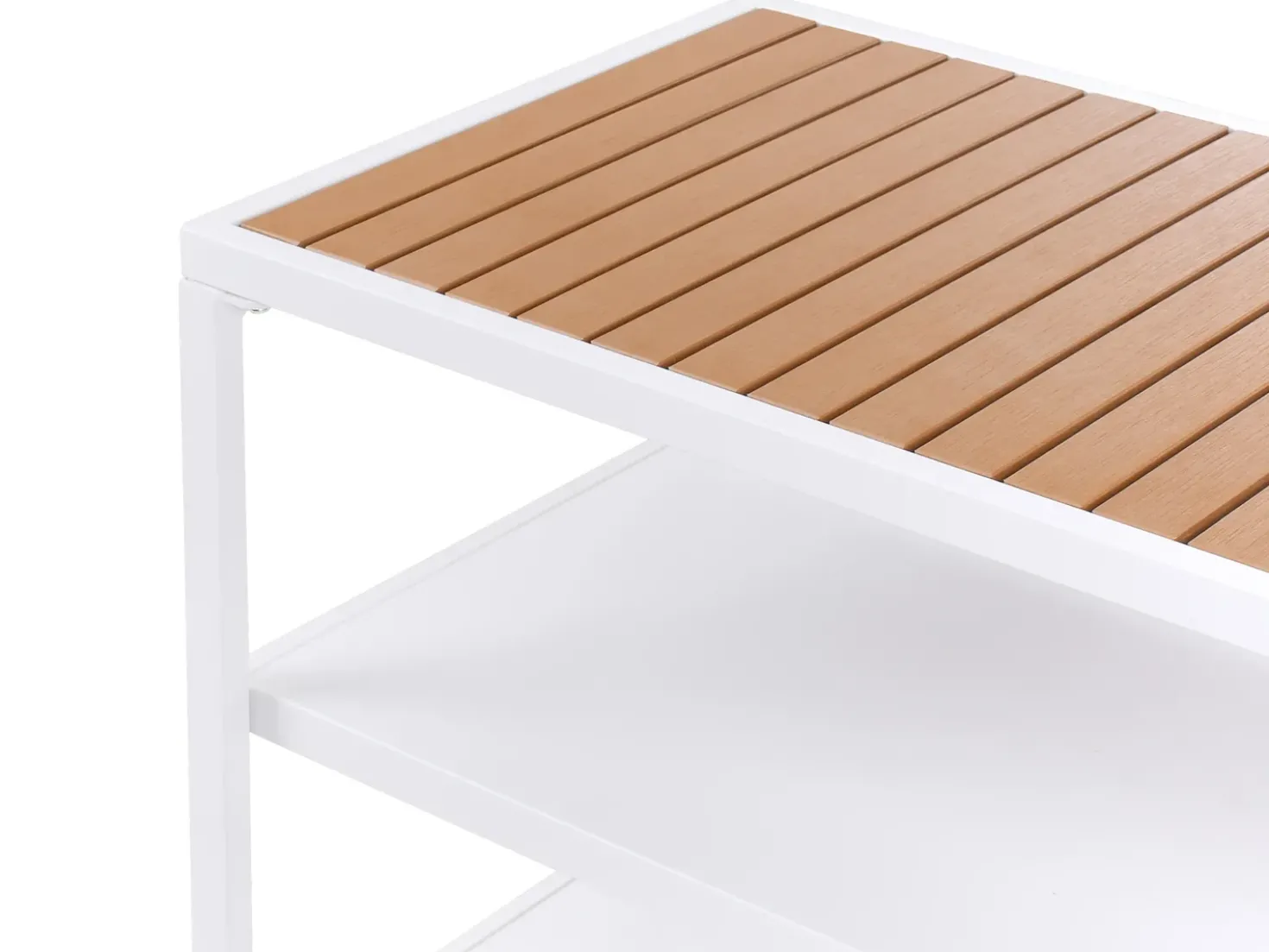 Set cucina da esterno con lavello AVETRANA Metallo Marrone/Bianco