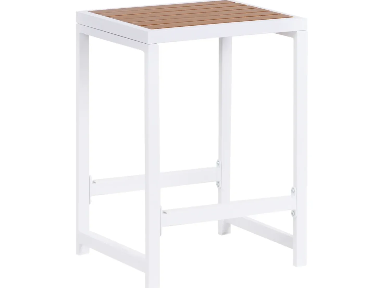 Set cucina da esterno con lavello AVETRANA Metallo Marrone/Bianco