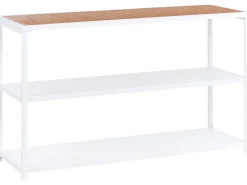 Set cucina da esterno con lavello AVETRANA Metallo Marrone/Bianco