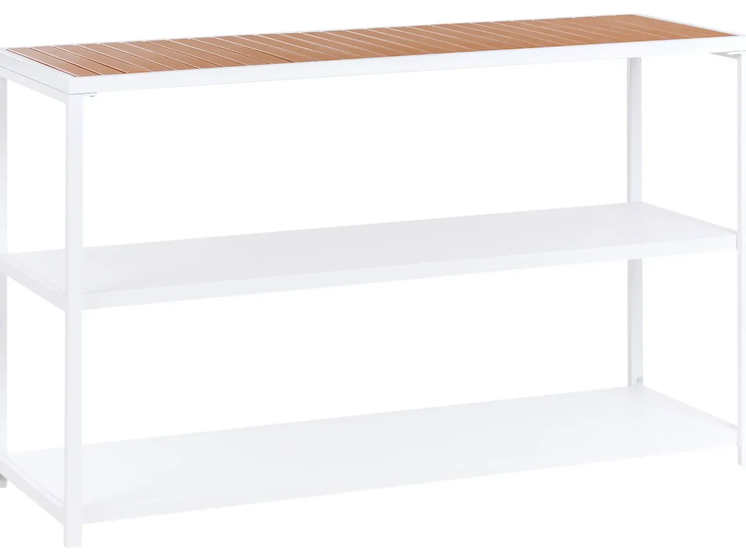 Set cucina da esterno con lavello AVETRANA Metallo Marrone/Bianco