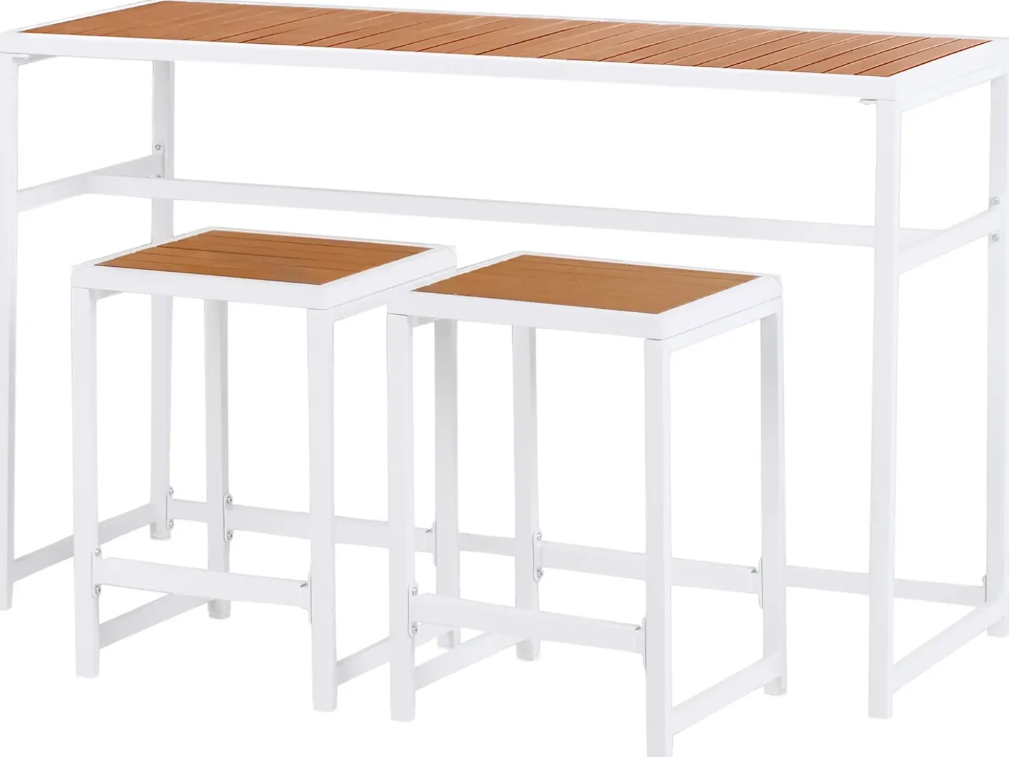 Set cucina da esterno con lavello AVETRANA Metallo Marrone/Bianco