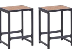 Set cucina da esterno con lavello AVETRANA Metallo Nero