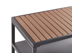 Set cucina da esterno con lavello AVETRANA Metallo Nero