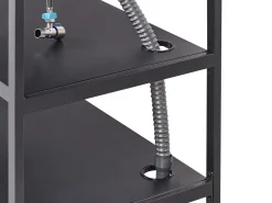Set cucina da esterno con lavello AVETRANA Metallo Nero