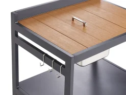 Set cucina da esterno con lavello ORTISEI Metallo Marrone chiaro